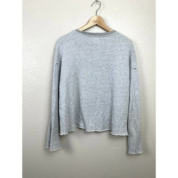 Sundry Raw Edge Boxy Studded Sweatshirt 1 - Picture 5 of 5